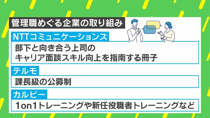 管理職めぐる企業の取り組み