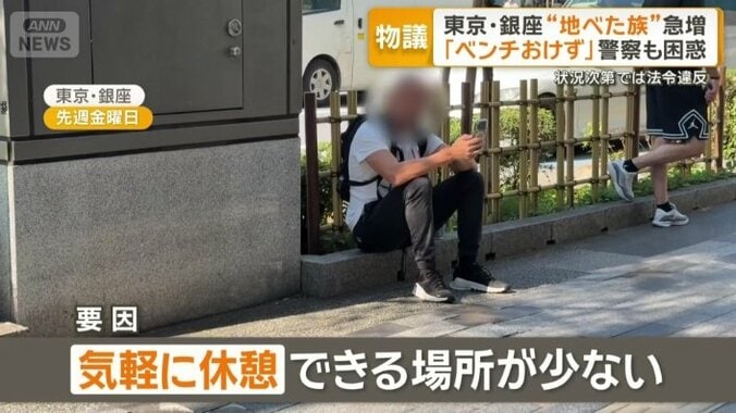 気軽に休憩できる場所が少ないのも要因