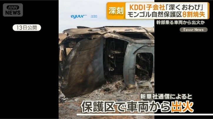 【経緯まとめ】モンゴルで大規模火災、自然保護区の約8割が焼ける　火元はKDDIグループ会社の幹部ら乗った車か