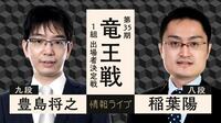 【中継】竜王戦1組 出場者決定戦 豊島将之九段 対 稲葉陽八段