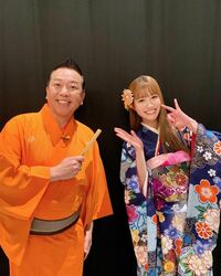 「かわいい！」「何着ても似合っちゃう」生見愛瑠、林家たい平との“振袖”2ショット公開にファン歓喜