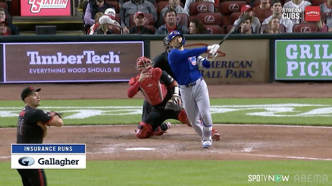 【写真・画像】鈴木誠也、会心12号弾でカブスファンが打った瞬間“確信の拍手” 一挙8得点のビッグイニング飾る一発…敵地異例の熱狂　1枚目