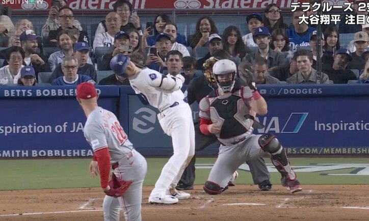 【写真・画像】カチカチカチ… 大谷翔平は一体、何をしているのか…！？ 打席で見せた“謎の動き”　2ストライクからのルーティンにファン注目「ピッチャーは怖いだろうな」「なんか強そう」　1枚目