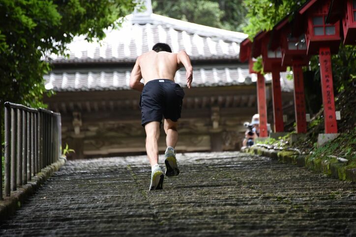 学生時代、何度も駆け上がった平澤寺の石段