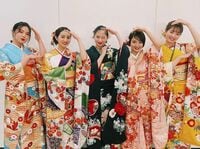 “出川ガールズ”河北麻友子・堀田茜・谷まりあ・横田真悠・箭内夢菜の着物姿に「美人ばかり」「素敵のオンパレード」と絶賛の嵐！