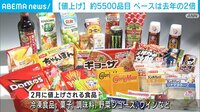 2月の食品値上げ5000品目超 過去2番目の多さ