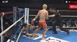 「一撃で終わらせた」実況驚愕！ 渾身の右フック、“グニャリ”と崩れ落ちる衝撃KO決着