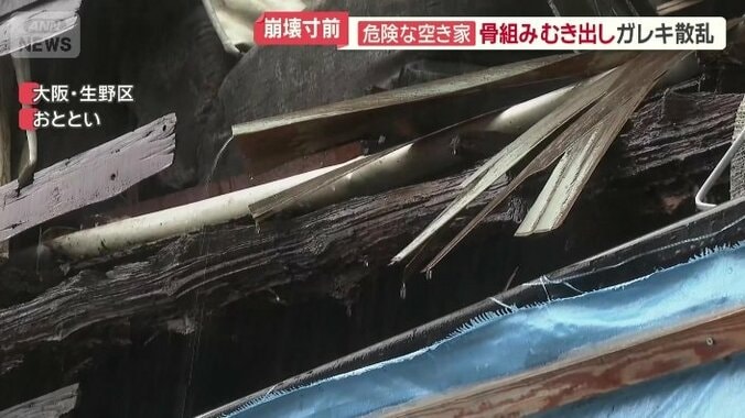朽ちている部分がいくつも
