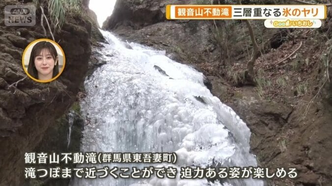 氷瀑しつつ、しかし滝の流れも