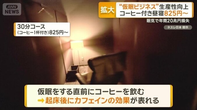 30分コース　コーヒー1杯付きで825円から
