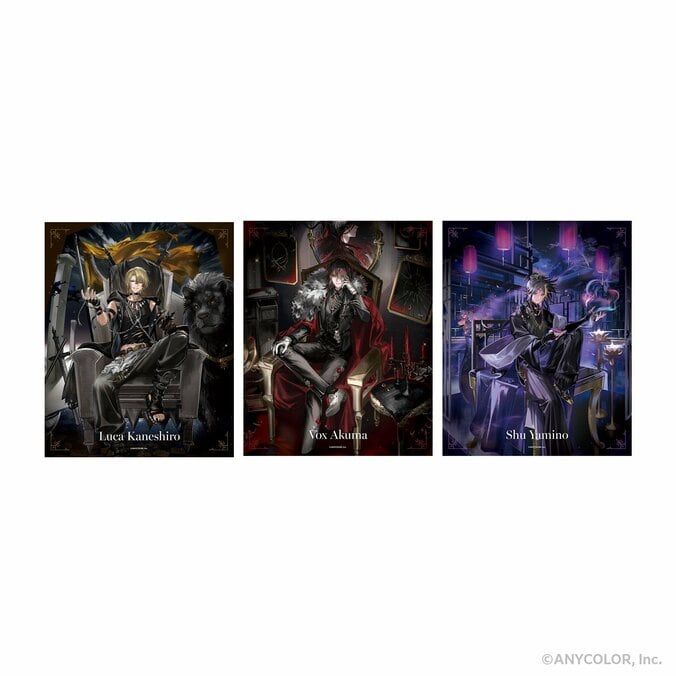 【写真・画像】NIJISANJI EN「Luxiem」4周年記念グッズ予約開始、ヴィランをテーマにした黒衣装の描き下ろし　6枚目