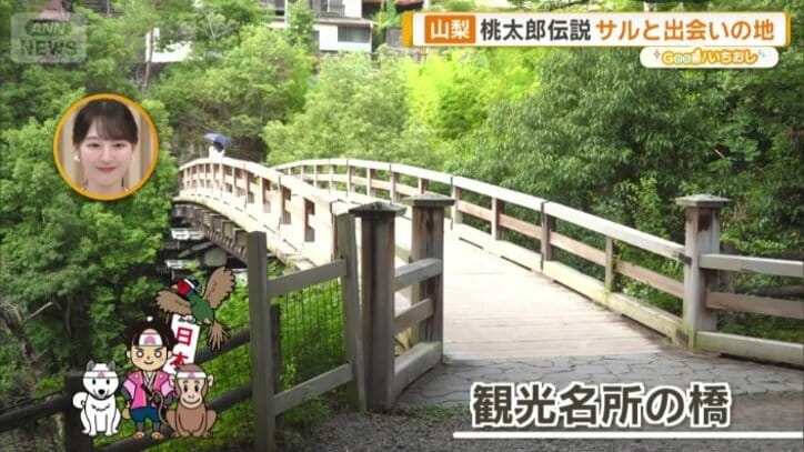全国的にも有名な観光地　さるはし