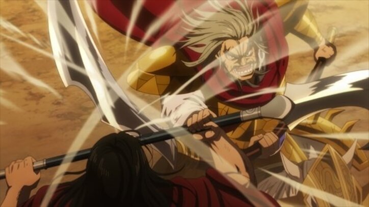 アニメ「キングダム」ヒョウ公がホウ煖との一騎討ちに挑む！第17話先行カット＆あらすじ公開