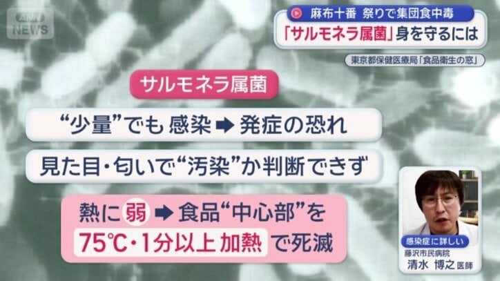 「サルモネラ属菌は『細菌』の一種」