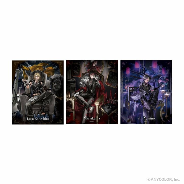 【写真・画像】NIJISANJI EN「Luxiem」4周年記念グッズ予約開始、ヴィランをテーマにした黒衣装の描き下ろし　6枚目