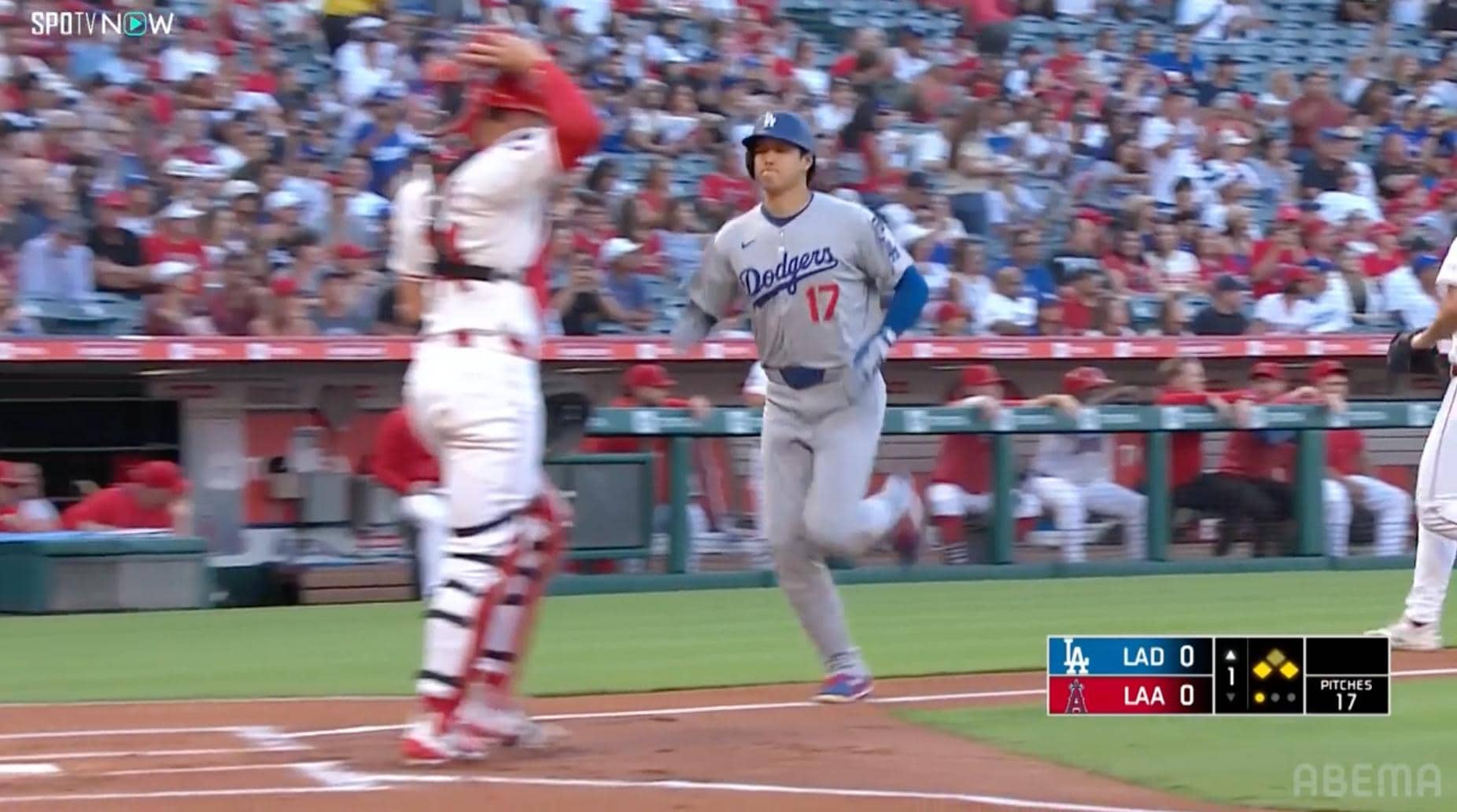 大谷翔平 8月13日 対エンゼルス戦の実投球 3球 最速158.5キロ 動画あり