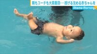 衝撃映像！エジプトの赤ちゃん水泳教室