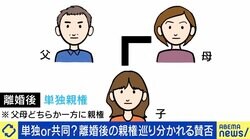 離婚後の“共同親権導入”議論に賛否 「命の危険を感じる」「子どもに会いたい」当事者の訴え DVや子連れ別居への対応に課題も