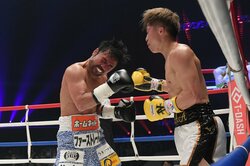 【画像】比嘉、井上尚弥の右被弾で“ぐらっ”　