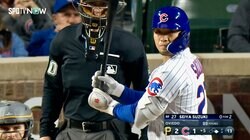 「いいあたり正面になりがち」鈴木誠也、痛烈ライナーが野手正面の惜しい“ハードヒット” 驚異の打球速度175キロは同試合No.1で現地実況も「ワオ！」