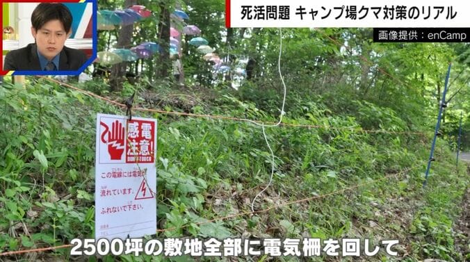 キャンプ場のクマ対策