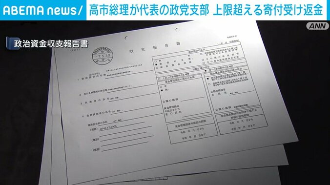 政治資金収支報告書