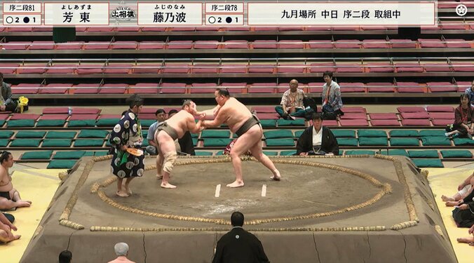 「進撃の巨人みたい」「感覚バグる」大相撲で衝撃の“身長差”対決 ファン困惑 2枚目