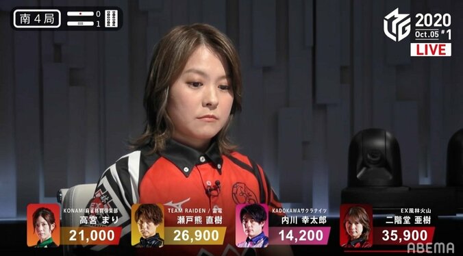 腹は括った！二階堂亜樹、下位敗退なら“クビ”のシーズン、開幕戦で快勝／麻雀・Mリーグ 2枚目