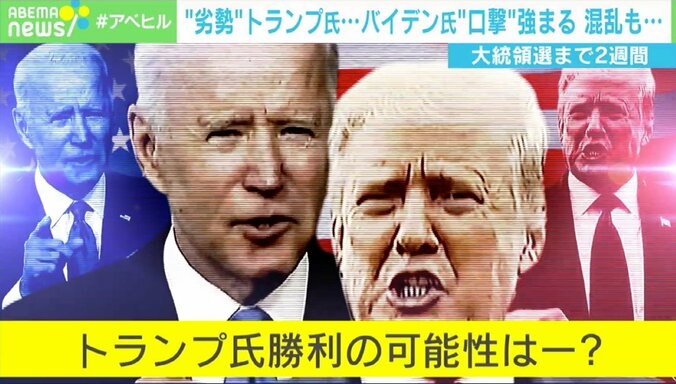 逆転確率は30％？ 劣勢トランプ氏の“勝利シナリオ” 不正捜査を命じる可能性も 1枚目