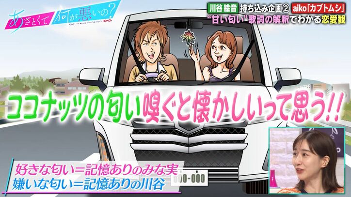 田中みな実、ココナッツの匂いを嗅ぐと「昔仲良くしていたギャル男の車を思い出す」