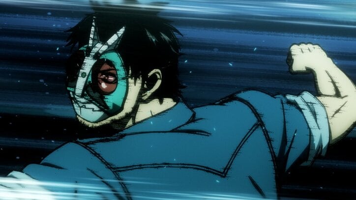 アニメ『東島丹三郎は仮面ライダーになりたい』東島丹三郎場面カット