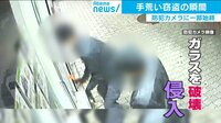 コロナでも営業中の店狙い…防犯カメラに窃盗の一部始終 