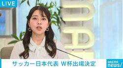 サッカー日本代表 8大会連続8度目のW杯出場決定