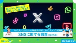 日々の暮らしに“必要不可欠”なSNS 利用時間の内訳には男女で差