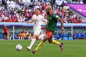 カメルーン対セルビア、計６発の撃ち合いはドロー決着！ 初戦黒星同士が勝点１を分け合う【W杯G組】