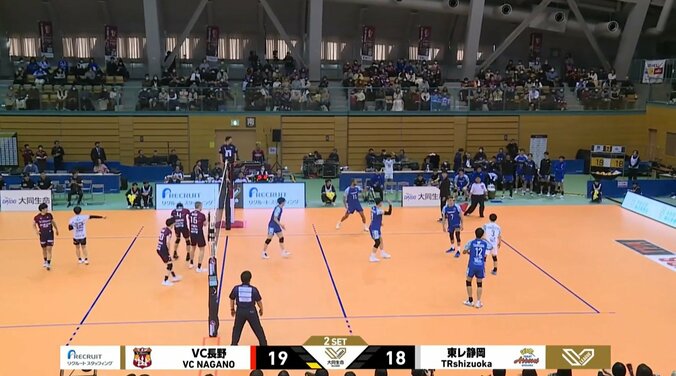 見事なサービスエース