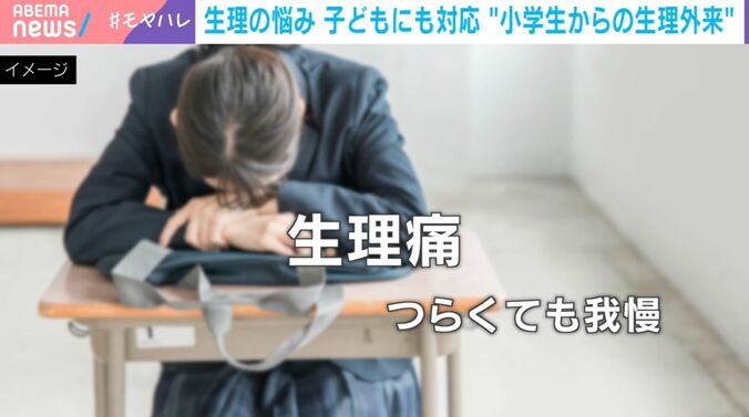 生理痛 つらくても我慢（イメージ）