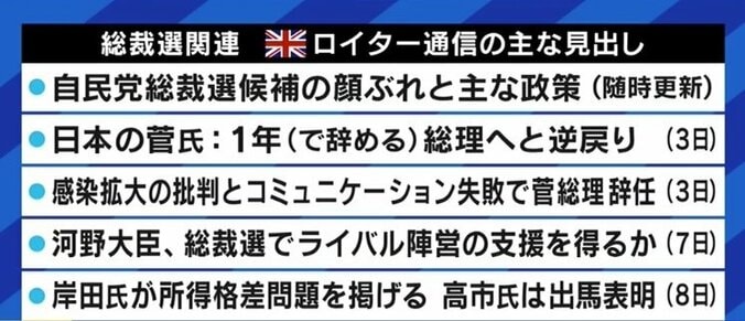 自民党総裁選はわかりづらい?派閥政治は時代遅れ?海外メディアの特派員はどう見ているのか 4枚目