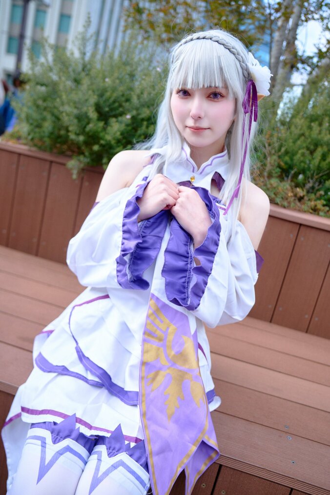 【写真・画像】『Re:ゼロから始める異世界生活』エミリアコスプレ画像　2枚目