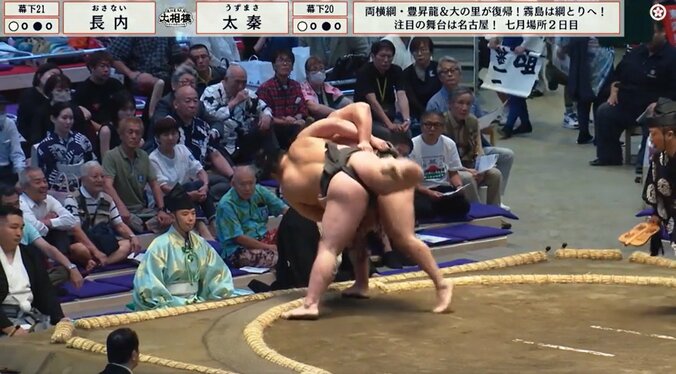 花道奥で呼出が“超レア”アイテムを手に…カメラが捉えた貴重な瞬間にファン興奮 3枚目