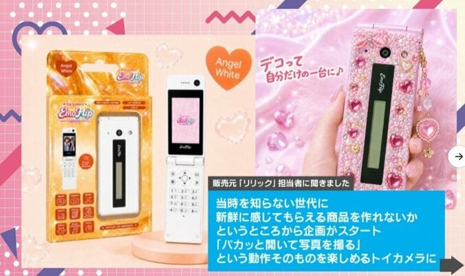 ガラケー型トイカメラ