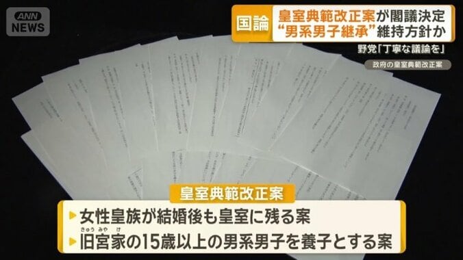 「男系男子継承」の維持色濃く