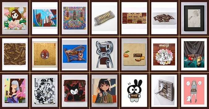『タッチ』『シティハンター』など漫画家40名がコラボイラストを描き下ろし!「明治ミルクチョコレート100周年展」12月開催 3枚目
