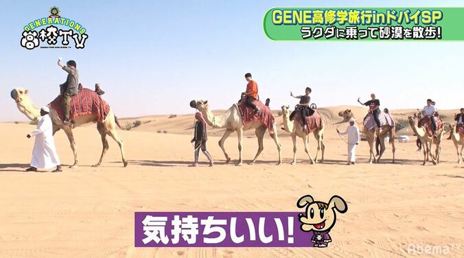 片寄涼太、王子キャラ崩壊！？砂漠でラクダ体験するもビビりまくり絶叫 8枚目