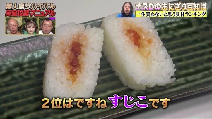 ナスDが明かすおにぎりの豆知識「一生買わないと思うコンビニのおにぎりランキング」気になる順位とは?
