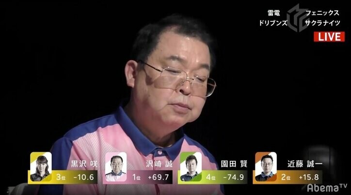 決める時は決める！最年長・沢崎誠が折り返し地点で節目の勝利「絶好調でした」／麻雀・Mリーグ