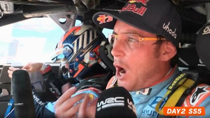 【写真・画像】「貴方も見ただろ！」世界最速ラリーで王者がブチギレ 1日で2度…相次ぐ“不運なトラブル”に激しい口調で怒り　1枚目