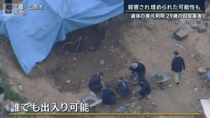 徳田さんが発見された場所