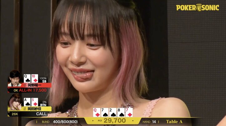 【映像】岡田紗佳のかわいすぎる“舌ペロ”リアクション