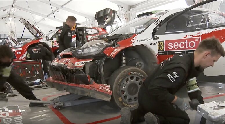 世界一のラリー車が大破も…“たった30分で”完全修復 ドライバーも凄技に脱帽「素晴らしい仕事をしてくれた」